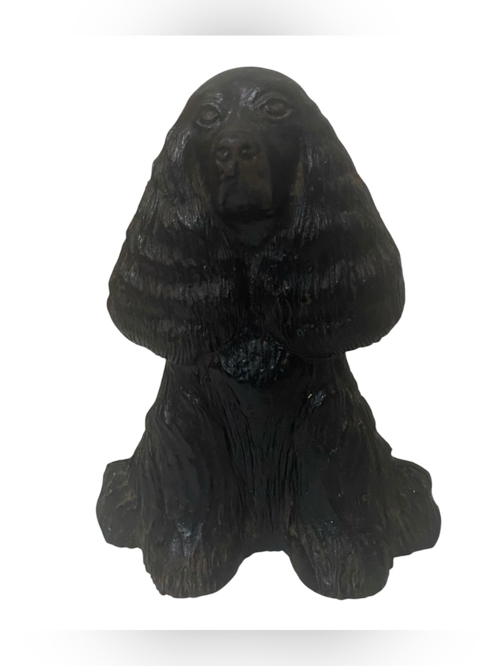 Vintage 1949 VA Metalcraft Cast Iron Dream Boy Dog Cocker Spaniel Door Stop